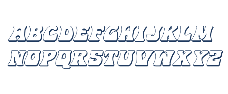 Hip Pocket 3D Italic Lowercase