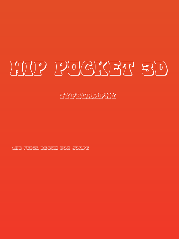 Hip Pocket 3D Poster