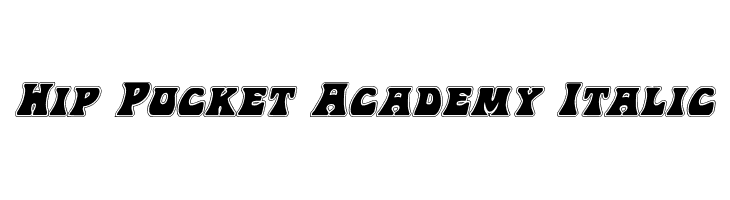 Hip Pocket Academy Italic  免费字体下载