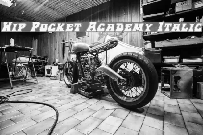 Hip Pocket Academy Italic Font examples