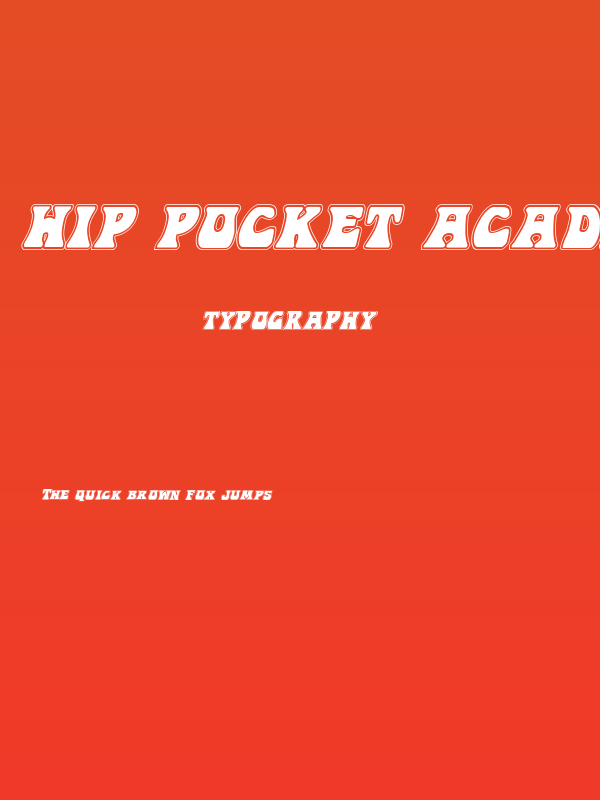 Hip Pocket Academy Italic Poster