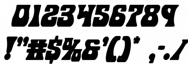 Hip Pocket Condensed Italic Font OTHER CHARS