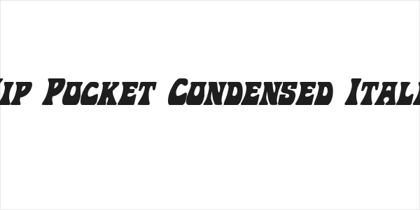 Hip Pocket Condensed Italic Logo