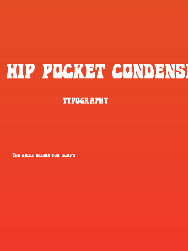 Hip Pocket Condensed Poster