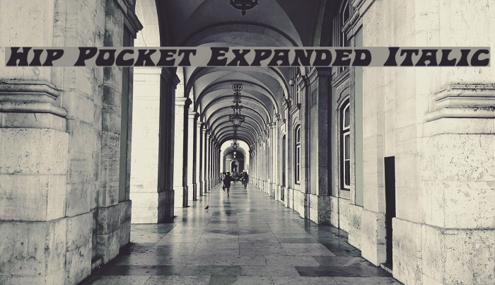 Hip Pocket Expanded Italic Font examples