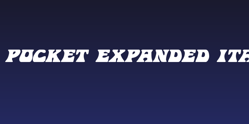 Hip Pocket Expanded Italic Social Header