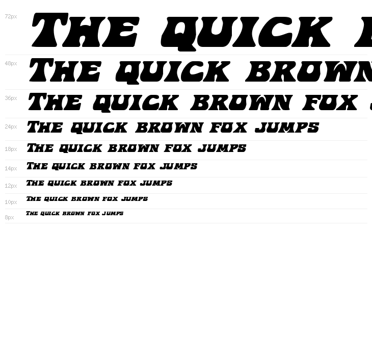 Hip Pocket Expanded Italic Waterfall