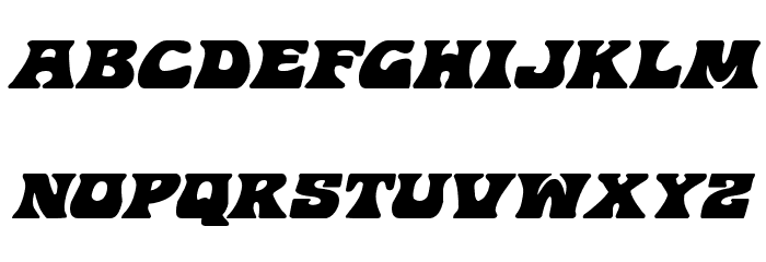 Hip Pocket Expanded Italic Font LOWERCASE