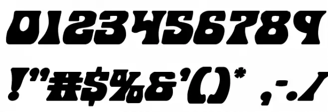 Hip Pocket Italic フォント その他の文字