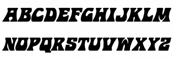 Hip Pocket Italic Caratteri MAIUSCOLE