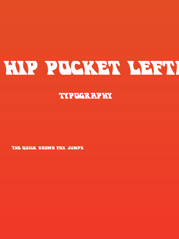 Hip Pocket Leftalic Poster