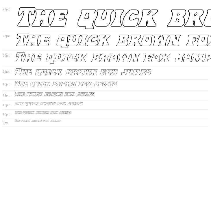 Hip Pocket Outline Italic Waterfall