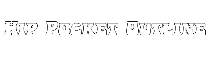 Hip Pocket Outline  नि: शुल्क फ़ॉन्ट्स डाउनलोड