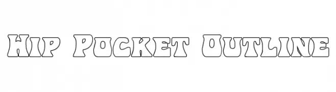 Hip Pocket Outline  Frei Schriftart Herunterladen