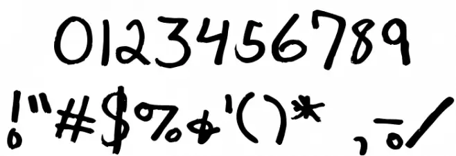 Hipchick Font OTHER CHARS