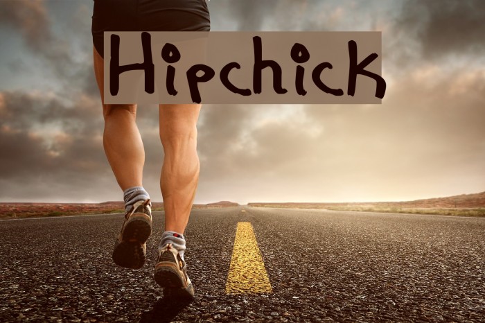 Hipchick Font examples