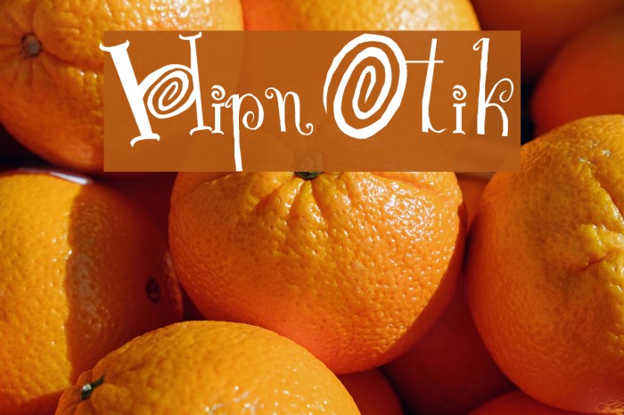 HipnOtik Font examples