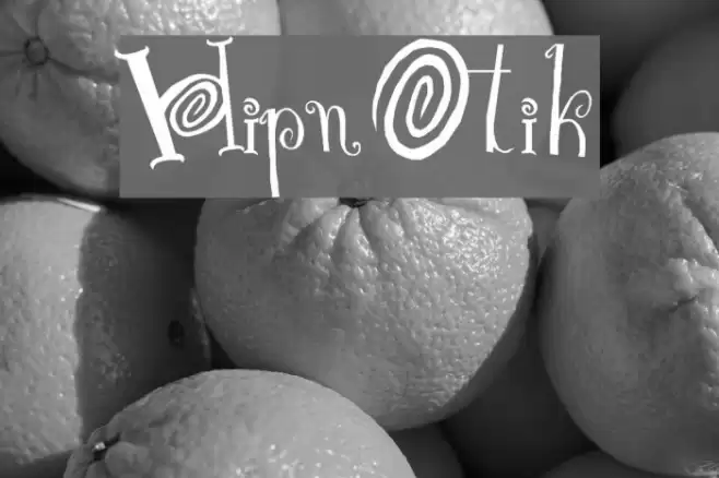 HipnOtik Schriftart examples