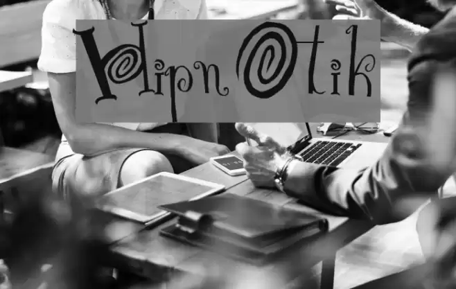 HipnOtik Schriftart examples