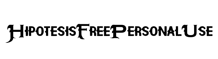 Hipotesis Free Personal Use 字体