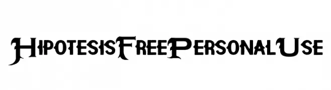 Hipotesis Free Personal Use   Frei Schriftart Herunterladen