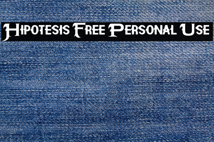 Hipotesis Free Personal Use 字体 examples
