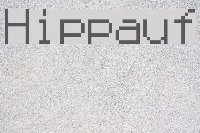 Hippauf Font examples