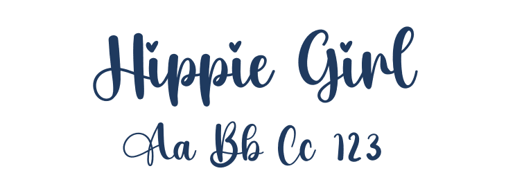 Hippie Girl Font Preview