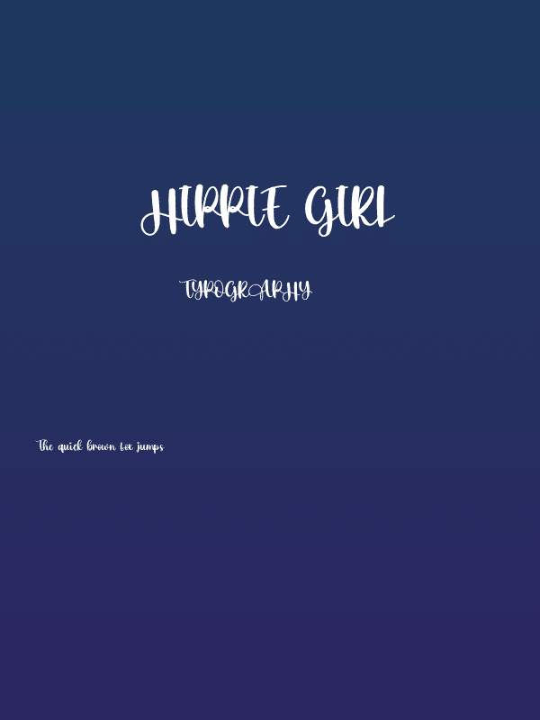 Hippie Girl Poster