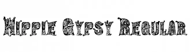 Hippie Gypsy Regular  Frei Schriftart Herunterladen