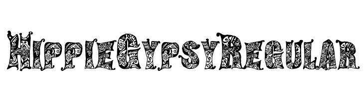 Hippie Gypsy Regular  Frei Schriftart Herunterladen