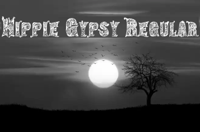 Hippie Gypsy Regular Font examples
