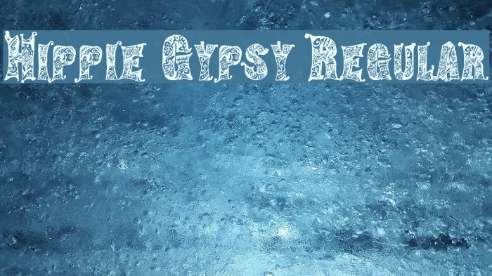Hippie Gypsy Regular Font examples