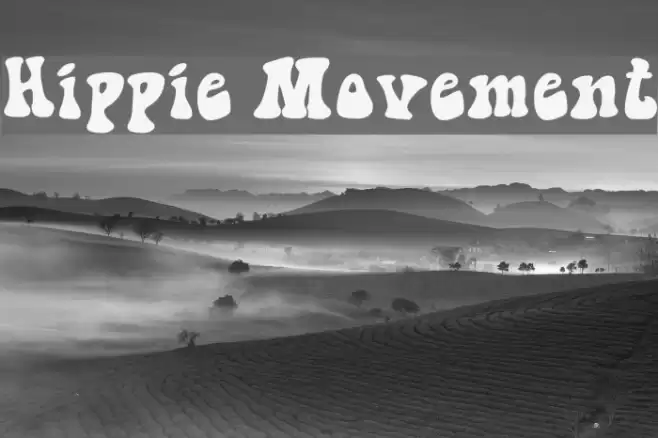 Hippie Movement Font examples