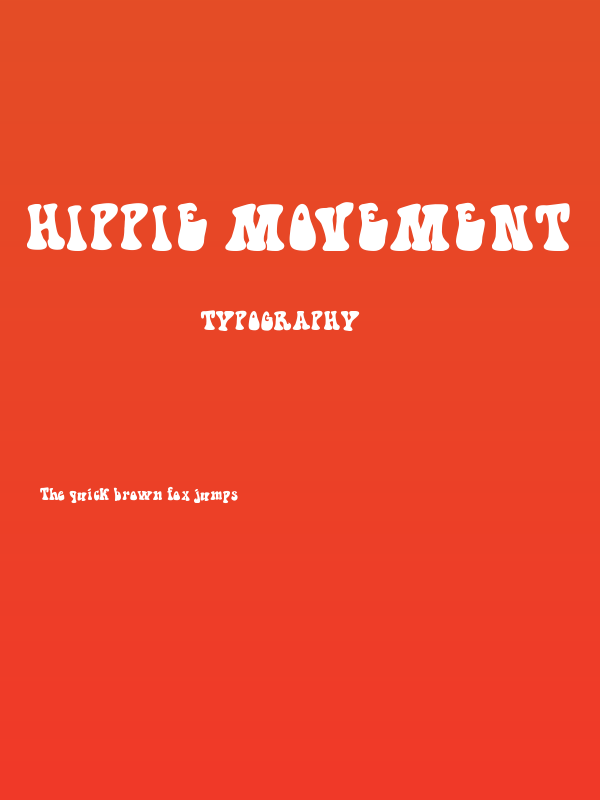 Hippie Movement Poster