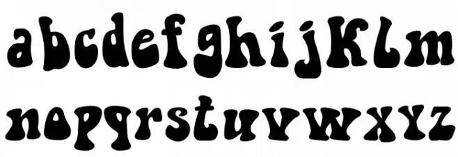 Hippie Movement Font LOWERCASE