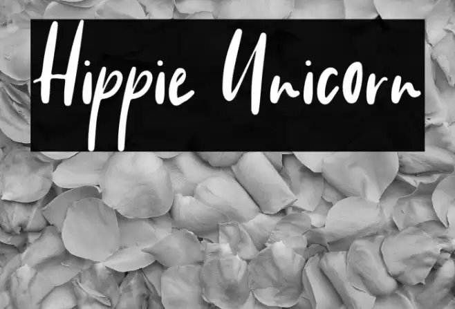 Hippie Unicorn Font examples