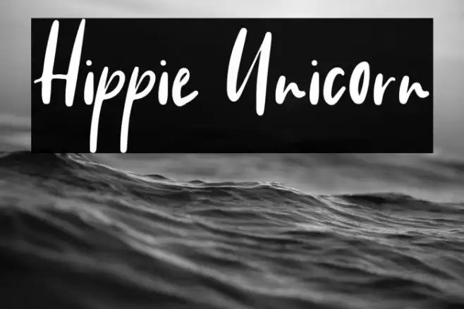Hippie Unicorn Font examples