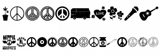 Hippie Font OTHER CHARS