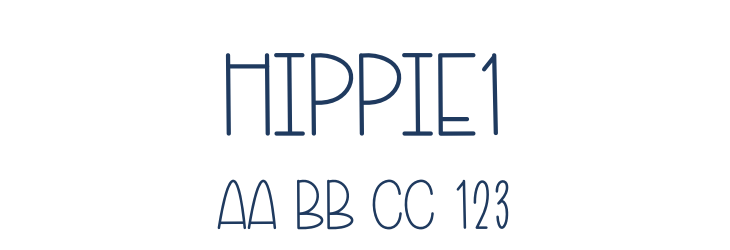 Hippie1 Font Preview