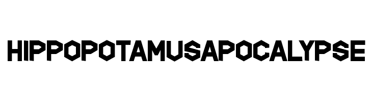 Hippopotamus Apocalypse  Frei Schriftart Herunterladen