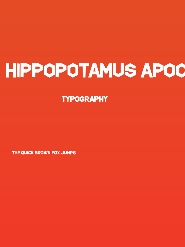 Hippopotamus Apocalypse Poster