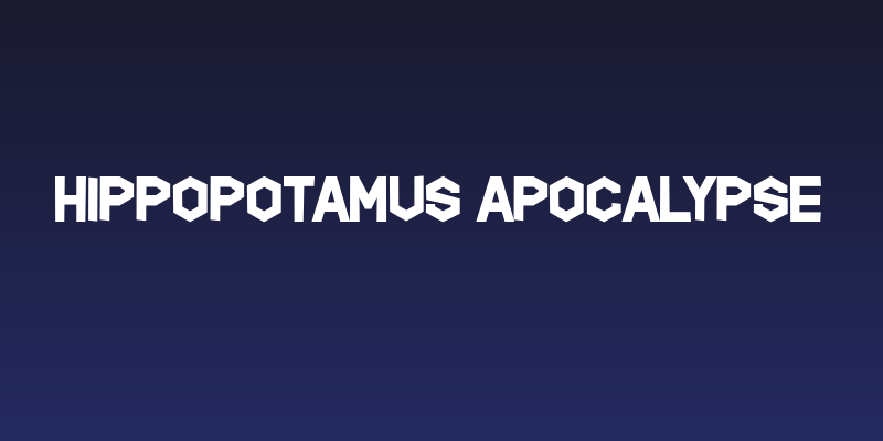Hippopotamus Apocalypse Social Header