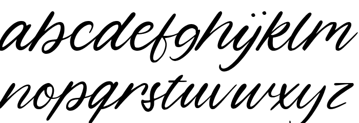 Hippotail Font LOWERCASE