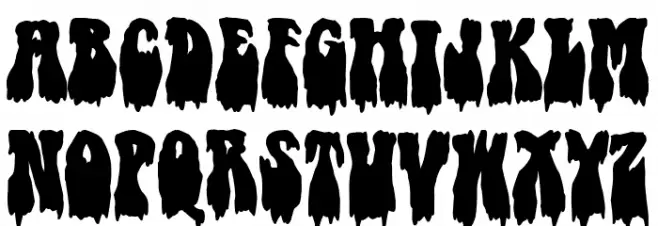 Hippy Nightmare Schriftart Groß