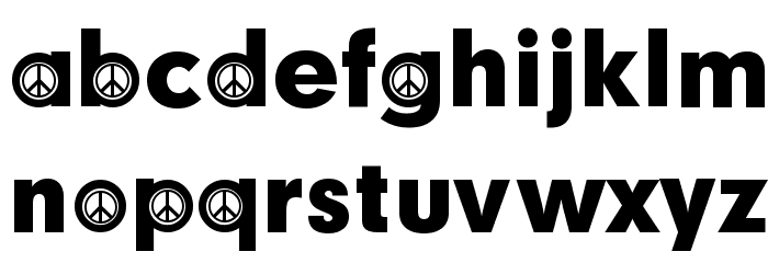 Hippy Participants Font LOWERCASE