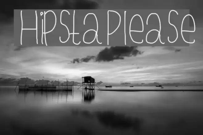 HipstaPlease Шрифта examples