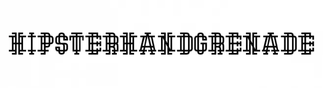 Hipster Hand Grenade  Скачать бесплатные шрифты