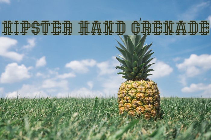 Hipster Hand Grenade Font examples