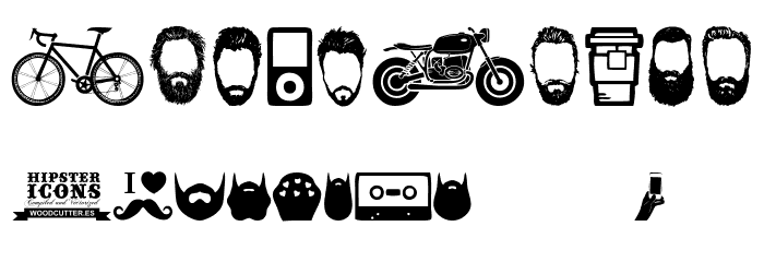 Hipster Icons Font OTHER CHARS